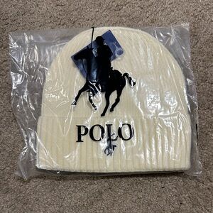 Polo by Ralph Lauren Cream Beanie